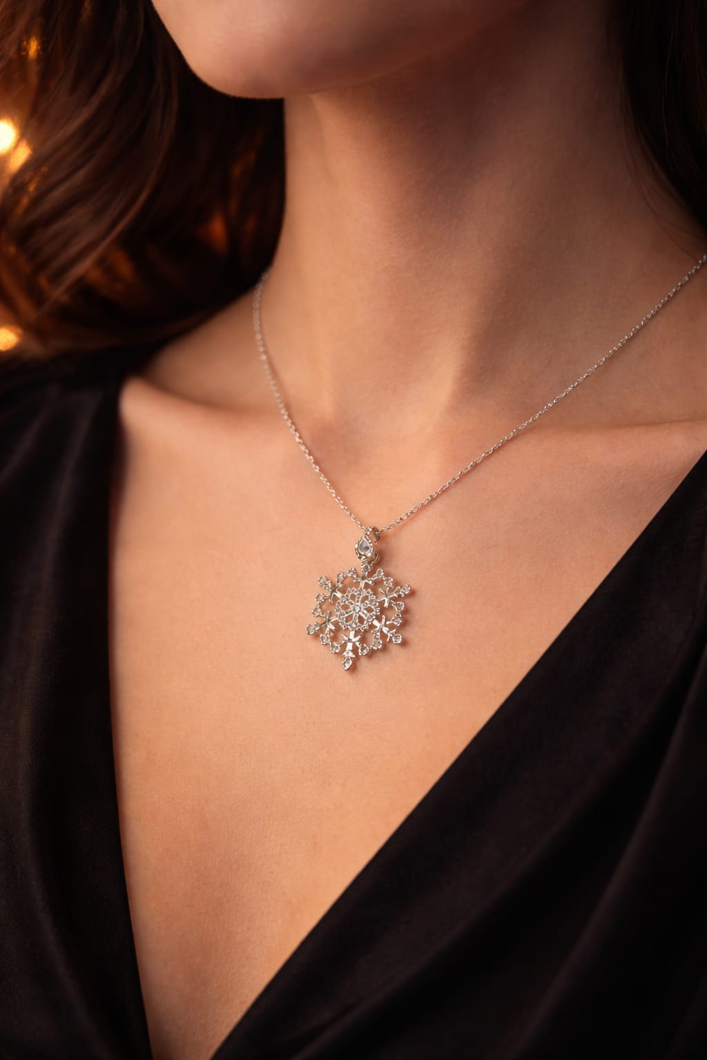 Crystal Snowflake Luxe – 925 Ayar Gümüş Crystal Snowflake Luxe – 925 Ayar Gümüş